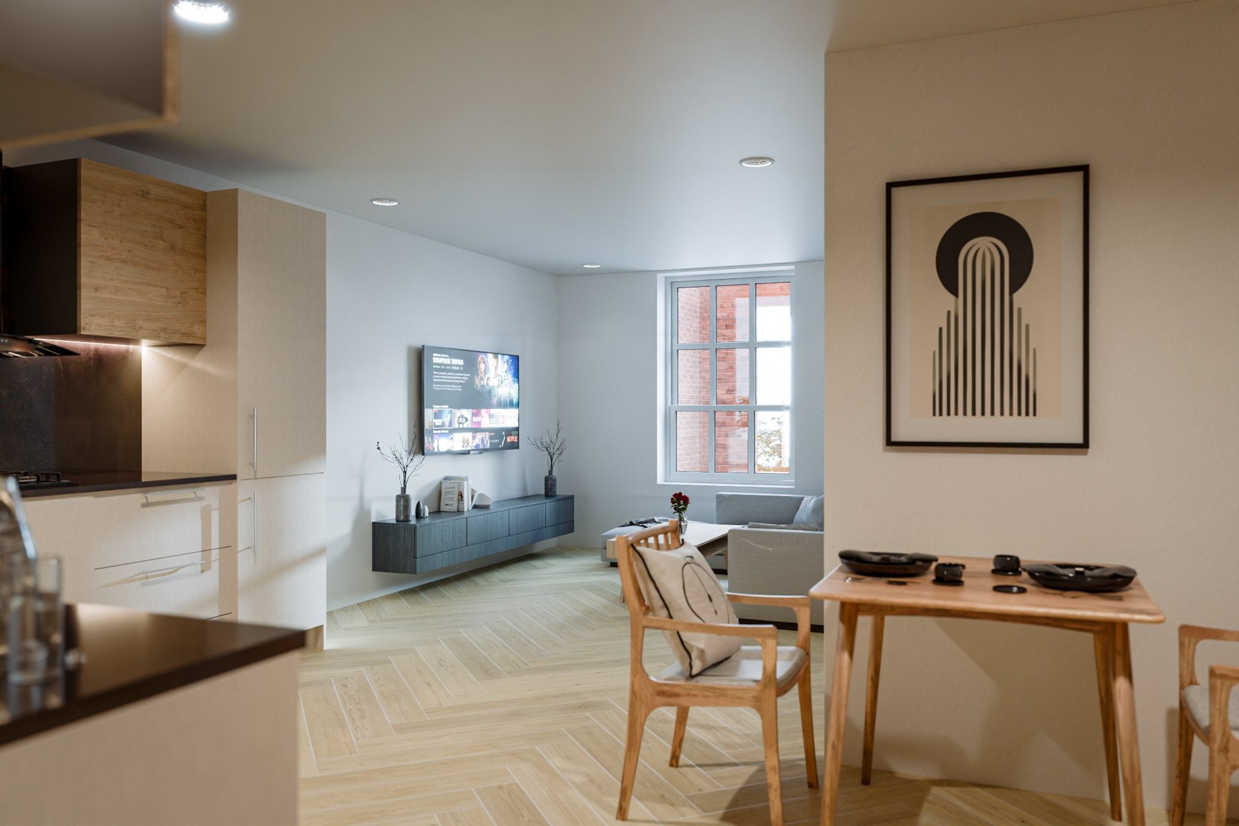 Apartment interior CGI